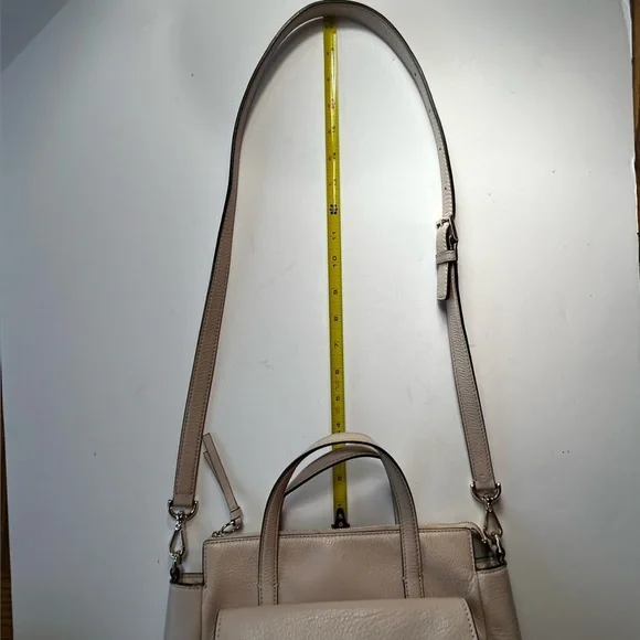 Kate Spade New York Tusk Color Meghan Long Strap Satchel with Front Pocket - Picture 14 of 16